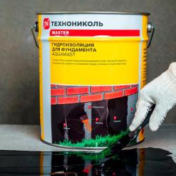 Мастика ТЕХНОНИКОЛЬ AquaMast битумная для фундамента 18 кг