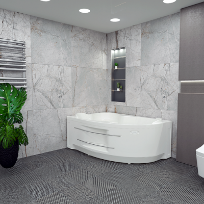 Ванна акриловая RADOMIR Ирма L сифон 160*105 см