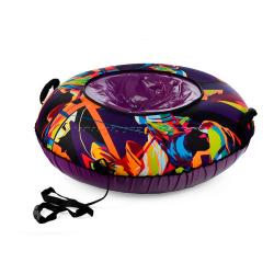 Санки-ватрушка d 100 см "ART" Верх оксфорд/низ ПВХ 650 гр./до 100 кг/ТЯНИТОЛКАЙ (АКЦИЯ)