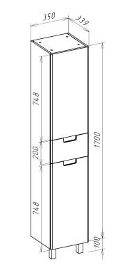 Пенал BELLEZZA Пегас L 35*170 см