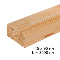 Доска сухая строганная 45*95*3000 мм