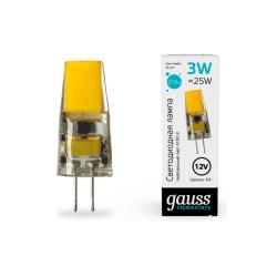 Лампа LED GAUSS 3W/G4/4100K капсула 18723