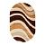 Ковер SHAGGY ULTRA s607 BEIGE-BROWN овал размер 1,5*2,3 м