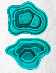 Пруд декоративный БАЙКАЛ Зеленый 145*122*50 см