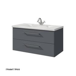 Тумба с раковиной CAPRIGO Accord 90 графит