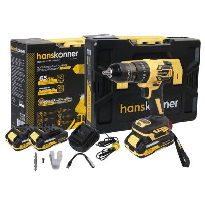 Дрель-шуруповерт HANSKONNER HCD2065BLIC