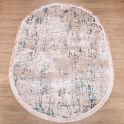 Ковер Ascona 1075B ACIK MAVI FLOS / ACIK MAVI FLOS овал  размер 0,8*1,5м