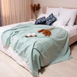 Плед CASA CONFORTE London basic Однотонный Голубой 150*200 см