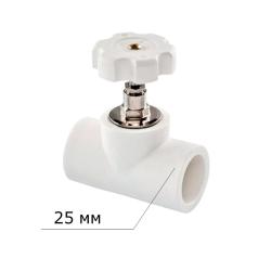 Вентиль ПП TEBO полипропилен 25 мм