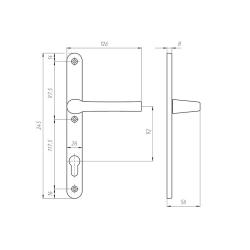 Ручка на планке FURAL 25/92 92.70.25.02 Белый