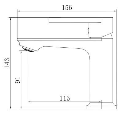 Смеситель для умывальника ESKO Harbor HR26M Смеситель для умывальника ESKO Harbor HR26M
