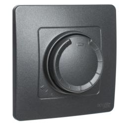 Светорегулятор SYSTEME ELECTRIC Blanca поворотно-нажимной антрацит BLNSS0456006