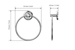 Держатель полотенца FORA Drop кольцо