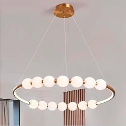 Люстра ЛАЙТ СФЕРА 930P-800 Bronze+WH Бронза