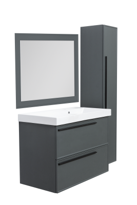 Зеркало LA FENICE Cubo серый 80*60 см