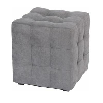 Пуф Лотос велюр 40*40*42 серый /DreamBag/
