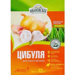Удобрение органоминеральное ИВАНОВСКОЕ Цибуля для лука, чеснока 1000 г