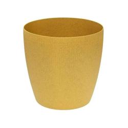 Горшок пластиковый ЛИВИНГРИН Магнолия эко Горчичный 3 л