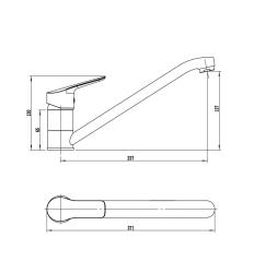 Смеситель для кухни RUSH A850-01-26 