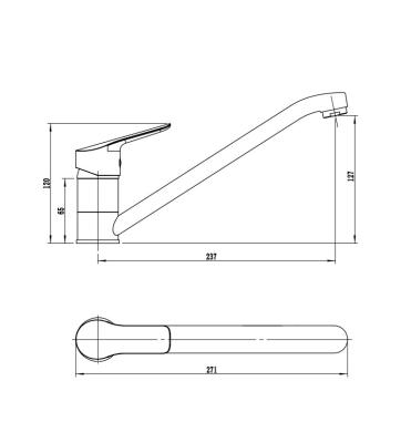 Смеситель для кухни RUSH A850-01-26 