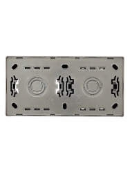 Блок розетка и выключатель LEZARD Leto платина 752-3500-170BIP 