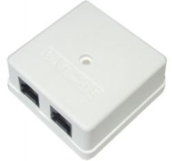 Розетка комбинированная RJ11/RJ45 белый