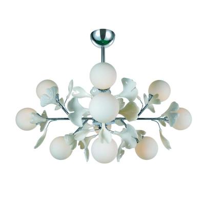 Люстра ЛАЙТ СФЕРА 2704R/12 Chrome+white Хром