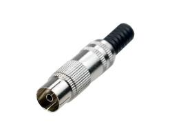 Разъем REXANT TV-гнездо никель