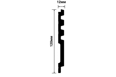 Панель HIWOOD 120*12*2700 мм LV128 BK114K