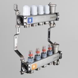 Коллектор нержавеющий VALTEC с расходомерами 9 выходов 1*3/4" EK VTc.579.EMNX.0609