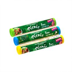 Скатерть одноразовая Picnic, ПСД, 110*180см, 3шт, асс/Avikomp/