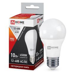 Лампа LED IN HOME МО A60 10W/E27/6500K груша 4690612038056