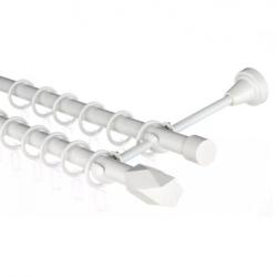 d19 Карниз 2-х рядн. Renome цв. жемчуг 2.4м  кольцо бесш./ДДА/