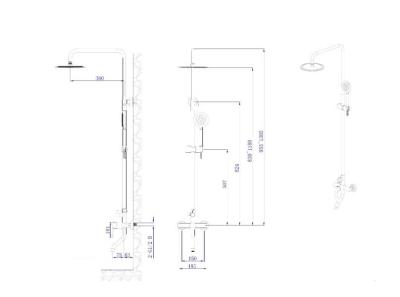 Душевая система RUSH Santiago SUS1116-40