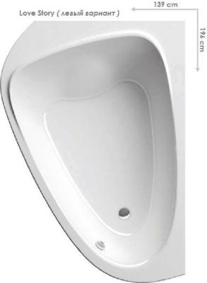 Ванна акриловая RAVAK Love Story II левая