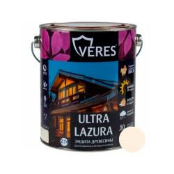 Декоративный антисептик VERES Ultra Lazura №12 Белый 2,7 л