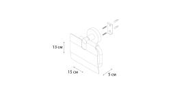 Держатель туалетной бумаги FIXSEN Comfort Gold с крышкой 