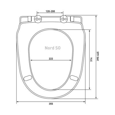 Сиденье для унитаза BERGES Nord SO