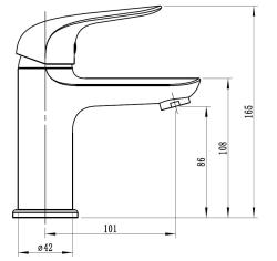 Смеситель для умывальника ESKO Cape Town CT26