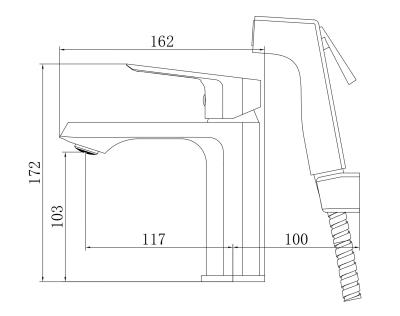 Смеситель для умывальника VODA Surf SF27H