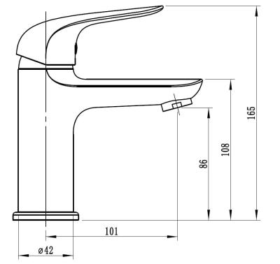 Смеситель для умывальника ESKO Cape Town CT26  Смеситель для умывальника ESKO Cape Town CT26