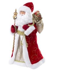 Декоративная кукла ФЕНИКС ПРЕЗЕНТ Дед Мороз в красном костюме 31,5 см
