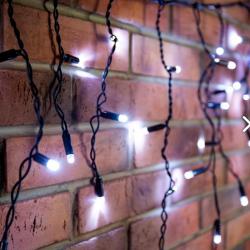 Гирлянда Бахрома NEON-NIGHT уличная 1 режим белый холодный 4,8*0,6 м 255-135