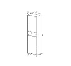 Пенал VIANT Кельн 45*190 см