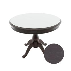 Стол АВРОРА Фабрицио1 Шоколадный/RAL 9003 Белый 1000(1300)*1000 мм