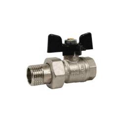 Кран шаровой BUGATTI с американкой прямой 3/4" ВР-НР