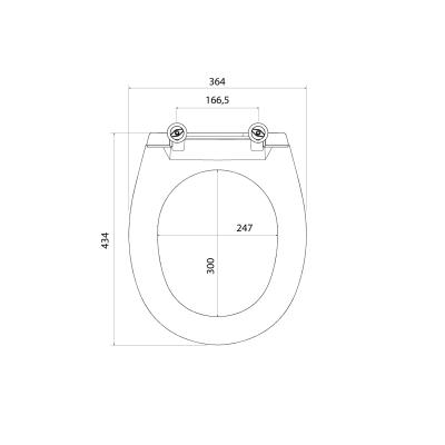 Сиденье для унитаза MILARDO 030PP0EM31 