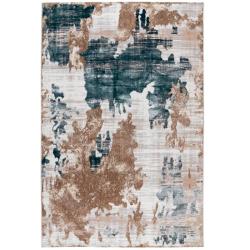 Ковер БЕЛЛА D009A - CREAM SHIRINK / BLUE FDY прямоугольник размер 2,4*3,4 м