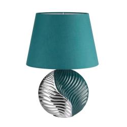 Настольная лампа ODEON Tapala 8140/1T Бирюзовый, серебро