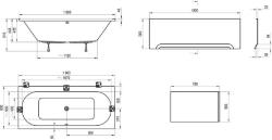 Ванна акриловая RAVAK City 180 